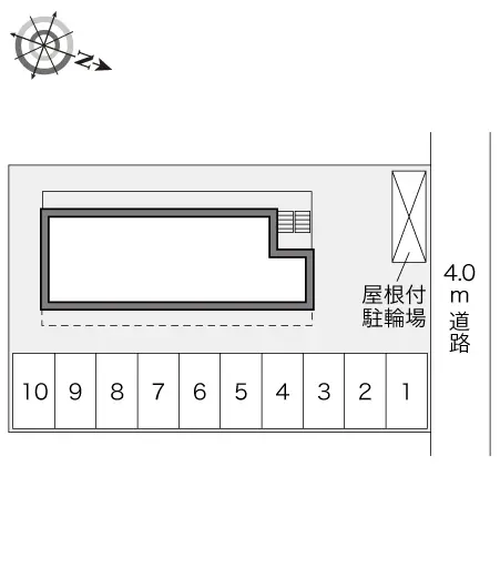 ★手数料０円★千葉市中央区生実町　月極駐車場（LP）